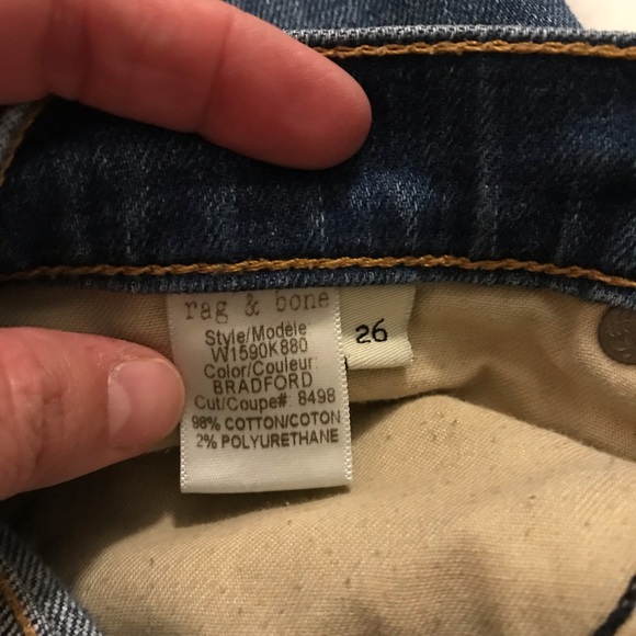 SOLD Rag & Bone The Dre Boyfriend in Indigo wash - Picture 5 of 8